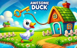 Awesome Duck: Key Quest Adventure - Platformer Game
