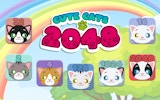 Cute Cats 2048 Merge Puzzle Online Game