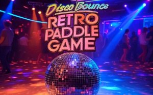 Disco Bounce Retro Paddle Ball Arcade Game