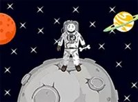 Stickman in Space Escape Game